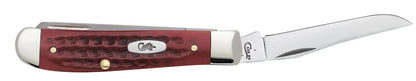 Case Knives Pocket Worn® Corn Cob Jig Old Red Bone Mini Trapper