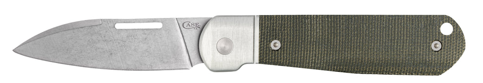 Case Smooth OD Green Canvas Micarta® Highbanks®