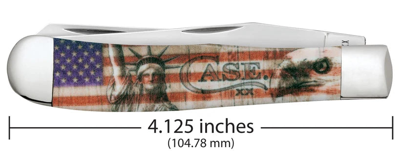 Case Trapper Patriotic Freedom Color Infusion 10678 Pocket Knife