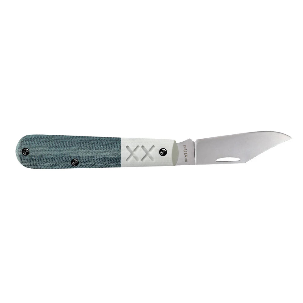 Case Crossroads™ Blue Denim Canvas Laminate w/ White G-10 XR Barlow