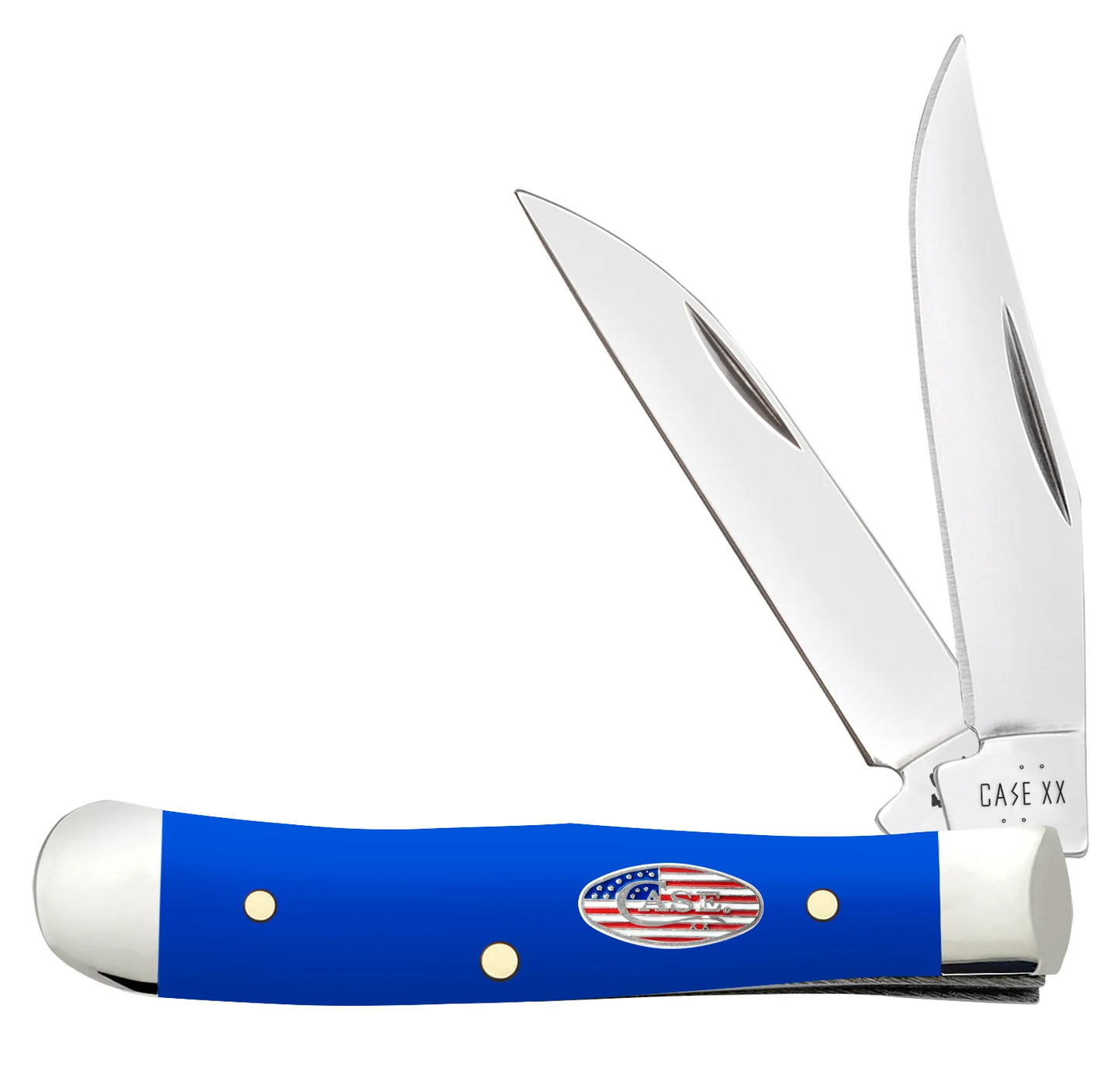Case Knives Royal Blue Synthetic Smooth Tiny Trapper