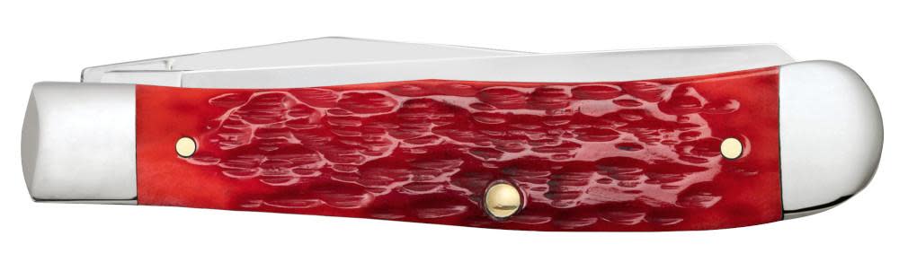 Case Peach Seed Jig Dark Red Bone CS Trapper