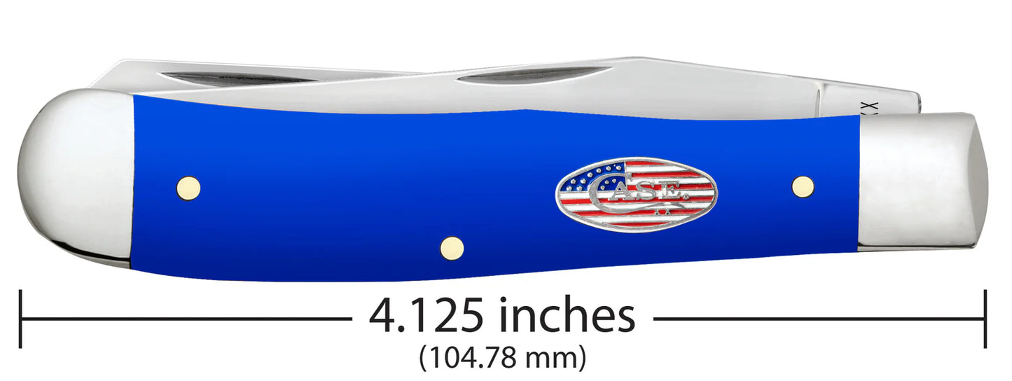 Case Knives Royal Blue Synthetic Smooth Trapper