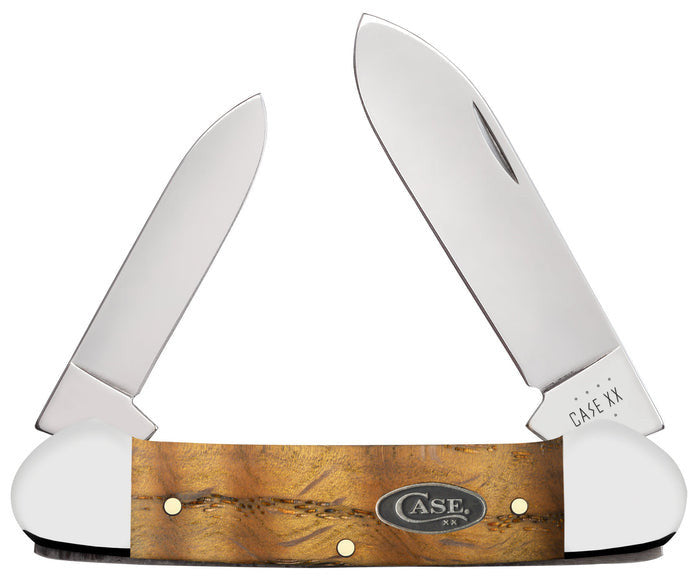 Case Yellow Curly Oak Smooth Wood Canoe