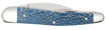 Case Smooth Blue Sycamore Wood Seahorse Whittler
