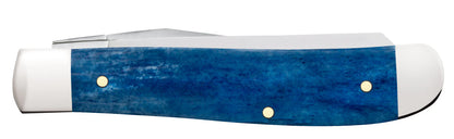 Case John Wayne Embellished Smooth Navy Blue Bone Mini Trapper