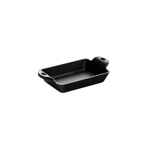 Lodge Cast Iron 10 Ounce Heat-Treated Rectangular Cast Iron Mini Server