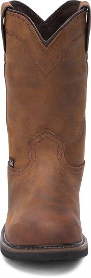Justin Men's Drywall Whiskey Brown Cowhide Leather Work Boots