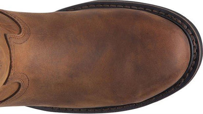 Justin Men's Drywall Whiskey Brown Cowhide Leather Work Boots