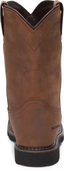 Justin Men's Drywall Whiskey Brown Cowhide Leather Work Boots