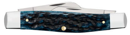 Cases Pocket Worn® Peach Seed Jig Mediterranean Blue Bone Large Stockman