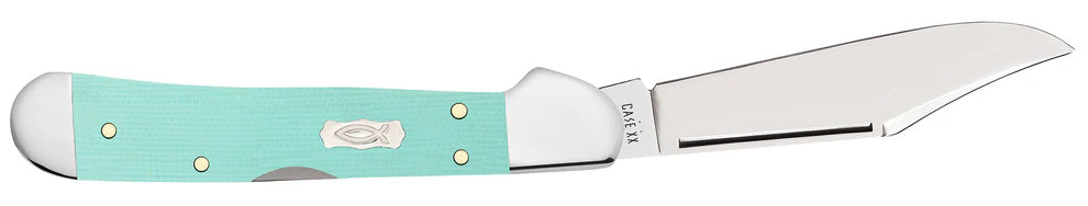 Case Smooth Seafoam Green G-10 Mini CopperLock®