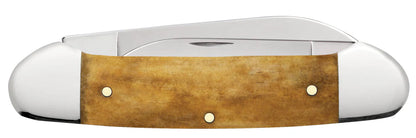 Case John Wayne Embellished Smooth Antique Bone Canoe