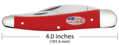 Case Smooth Red Synthetic American Workman CS Seahorse Whittler