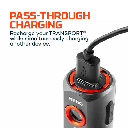 Nebo Transport 400 2-IN-1 Car Charger & Flashlight