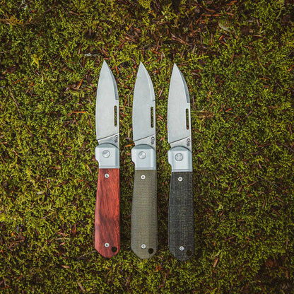 Case Smooth OD Green Canvas Micarta® Highbanks®