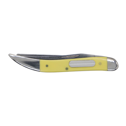 Case High-visibility Yellow Delrin Fishing Stainless Pocket Knife 00120