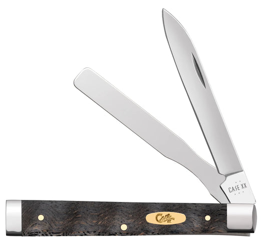 Case Knives Smooth Black Curly Oak Wood Baby Doc