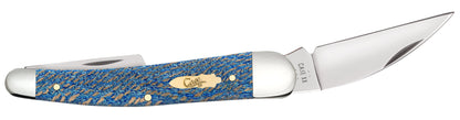 Case Smooth Blue Sycamore Wood Seahorse Whittler
