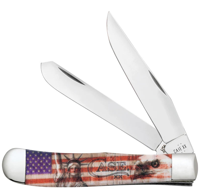 Case Trapper Patriotic Freedom Color Infusion 10678 Pocket Knife