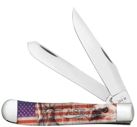 Case Trapper Patriotic Freedom Color Infusion 10678 Pocket Knife