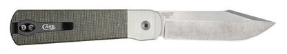 Case Smooth OD Green Canvas Micarta® Longhouse®