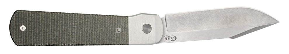 Case Smooth OD Green Canvas Micarta® Longhouse®