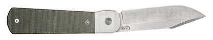 Case Smooth OD Green Canvas Micarta® Longhouse®