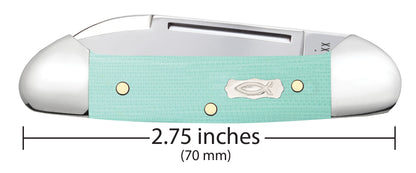 Case Smooth Seafoam Green G-10 Baby Butterbean