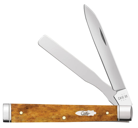 Case Knives Smooth Antique Bone Baby Doc with Fluted Bolsters