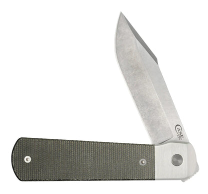 Case Smooth OD Green Canvas Micarta® Longhouse®