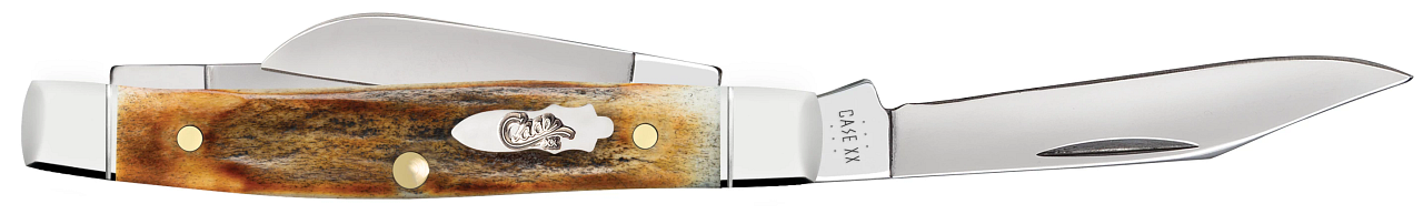 Case Shot Show Small Stockman 10759 Burnt Stag Stainless Pocket Knife