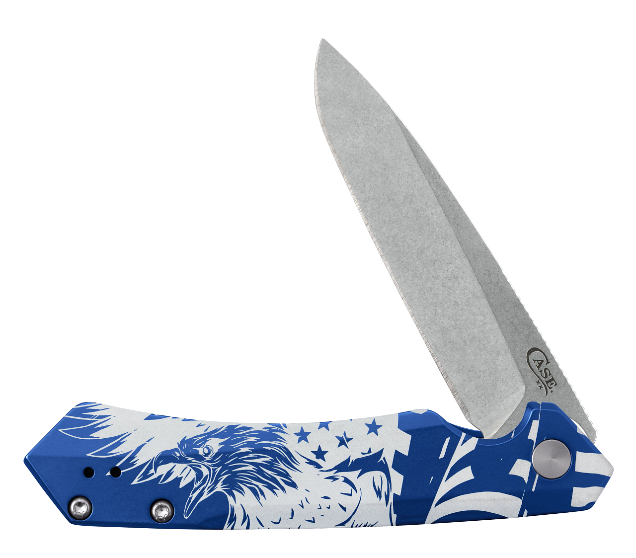 Case Blue Anodized Aluminum Kinzua® with Spear Blade