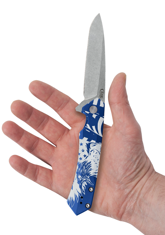 Case Blue Anodized Aluminum Kinzua® with Spear Blade