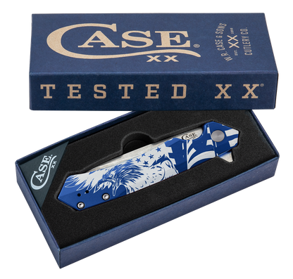 Case Blue Anodized Aluminum Kinzua® with Spear Blade