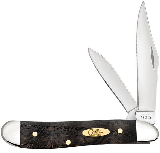 Case Black Curly Oak Wood Smooth Peanut