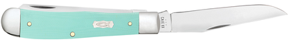 Case Trapper Seafoam Green G-10 18100 Stainless Steel Pocket Knife