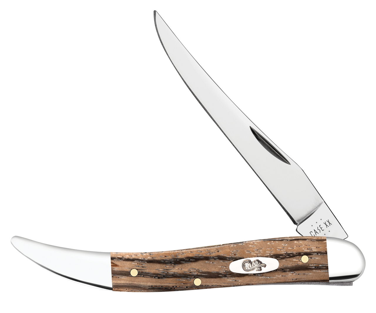 Case Medium Toothpick Natural Zebra Wood