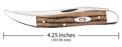 Case Medium Toothpick Natural Zebra Wood