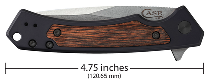 Case Black Anodized Aluminum W/Walnut Wood Inlay Marilla®