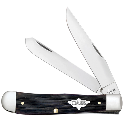 Case Trapper Barnboard Jig Purple Bone 9700 Stainless Pocket Knife