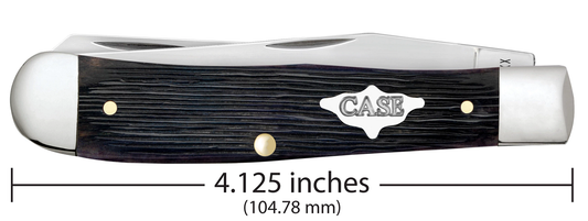 Case Trapper Barnboard Jig Purple Bone 9700 Stainless Pocket Knife