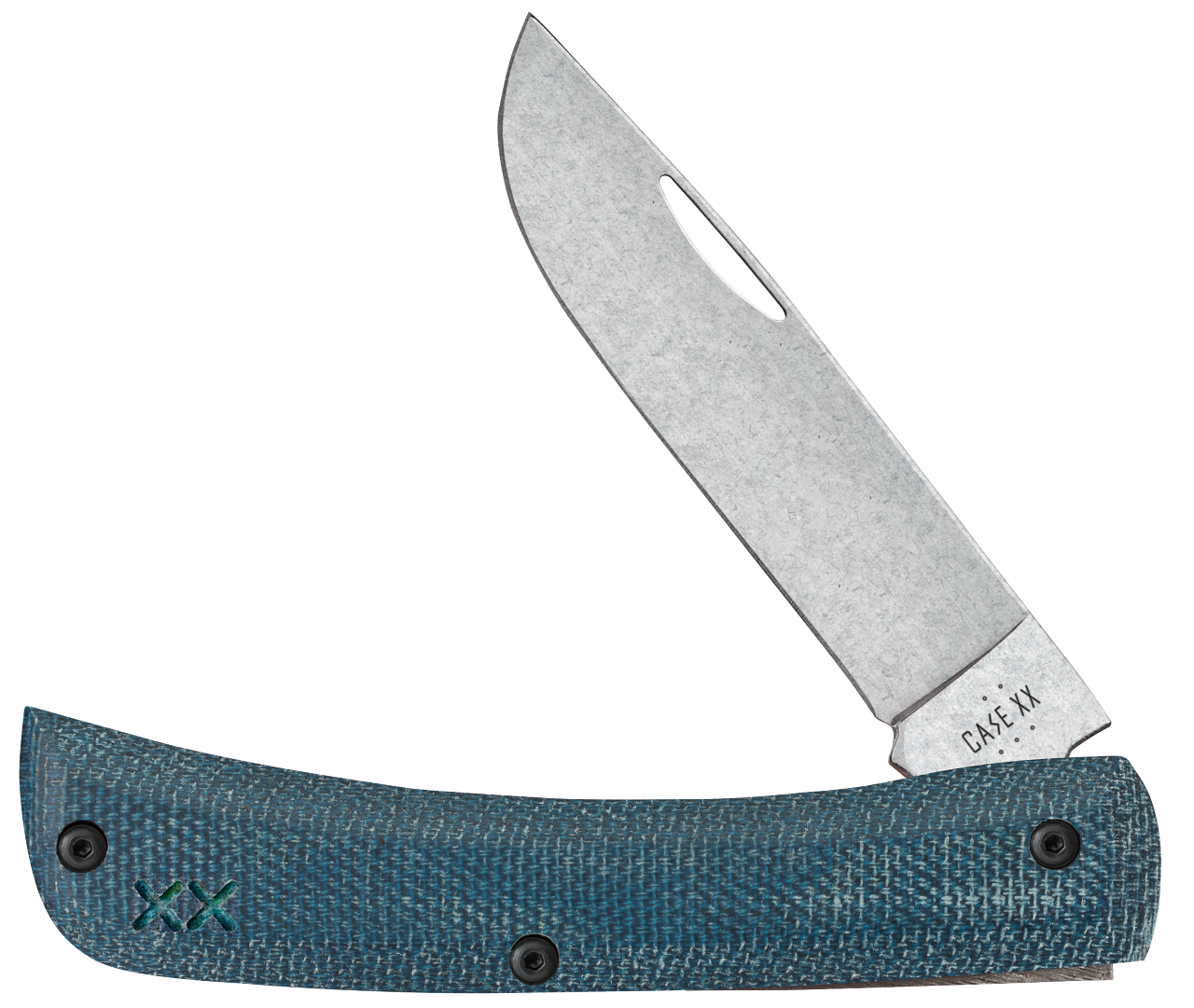 Case Crossroads™ Blue Denim Micarta and White G10 Laminate XR Sod Buster® Jr