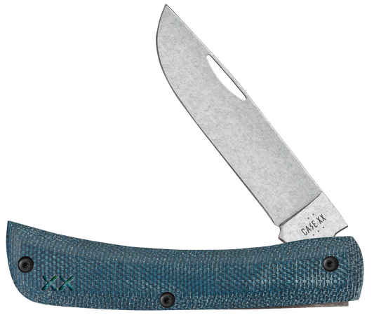 Case Crossroads™ Blue Denim Micarta and White G10 Laminate XR Sod Buster® Jr