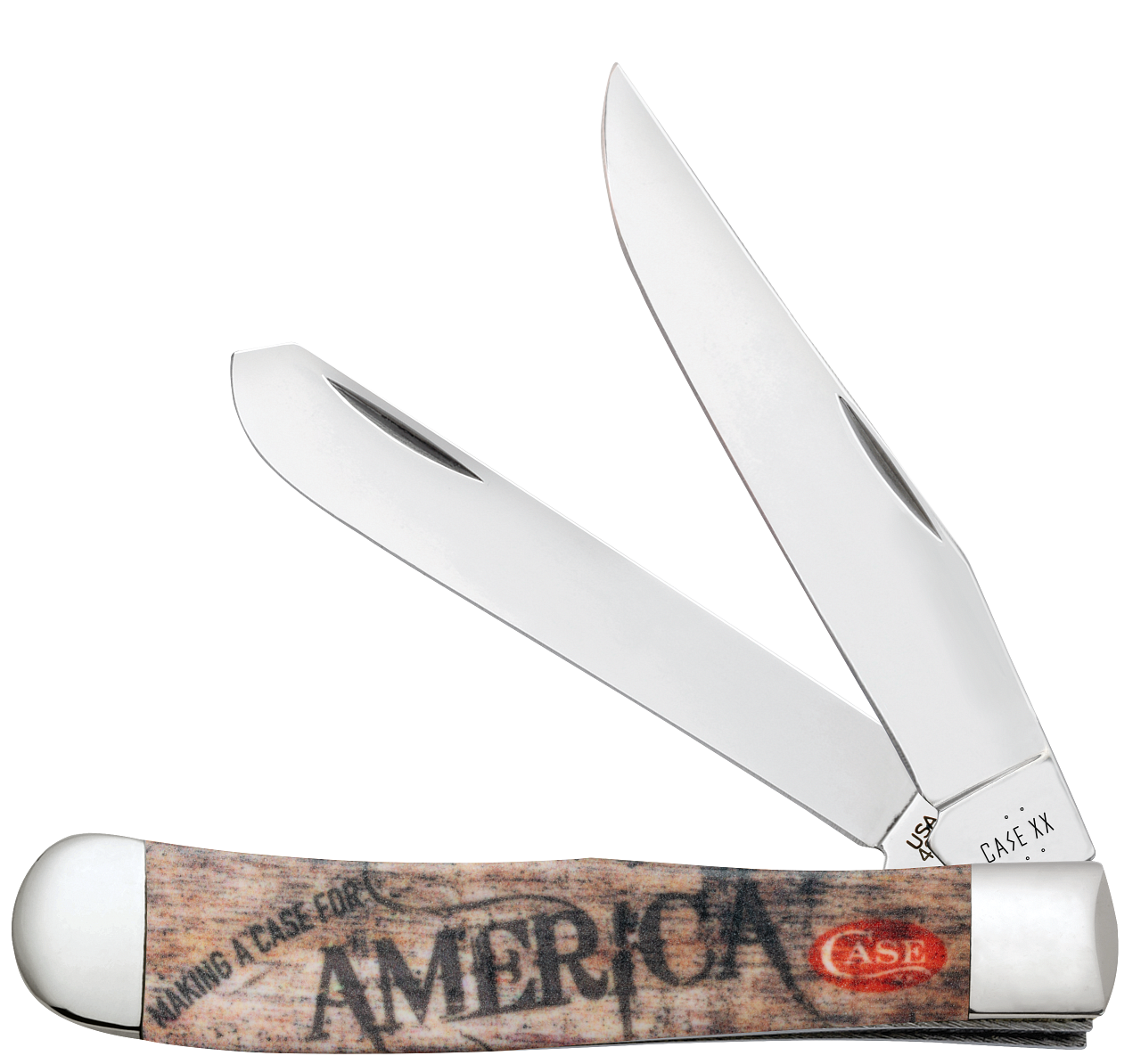 Case Trapper Making a Case for America 10846 Stainless Pocket Knife