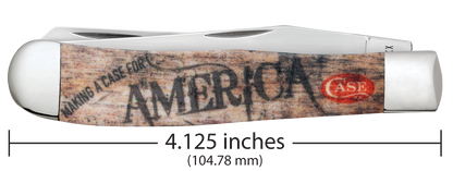 Case Trapper Making a Case for America 10846 Stainless Pocket Knife