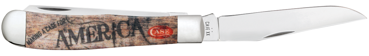 Case Trapper Making a Case for America 10846 Stainless Pocket Knife