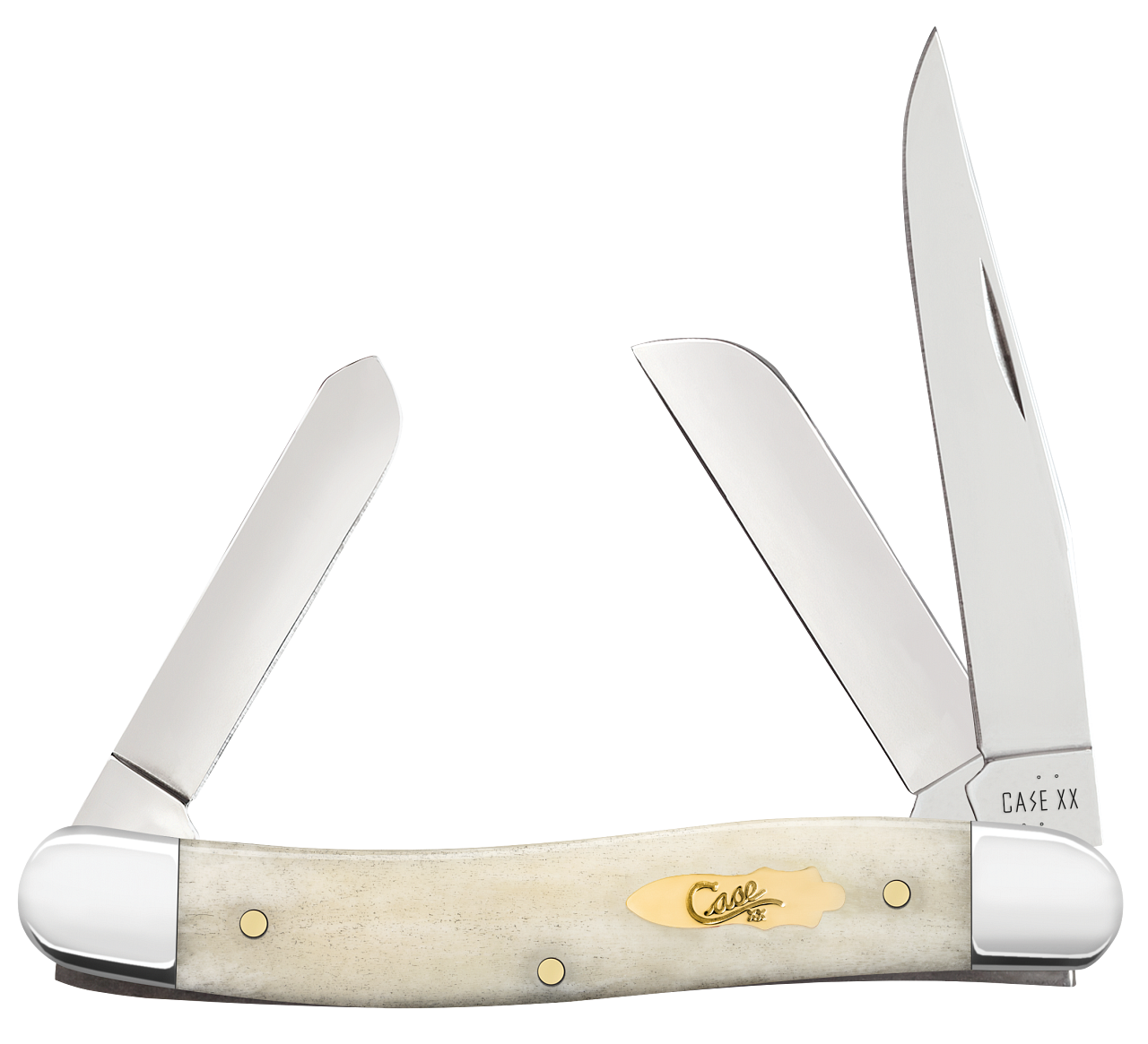 Case Natural Bone Smooth Medium Stockman
