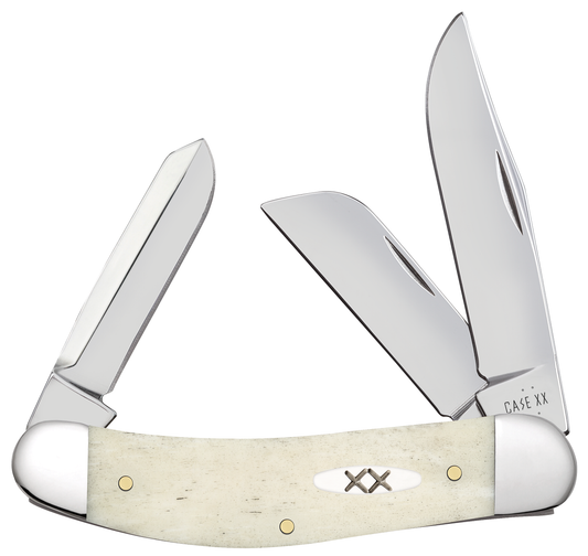Case Sowbelly Stockman Natural Bone 13318 Stainless Pocket Knife