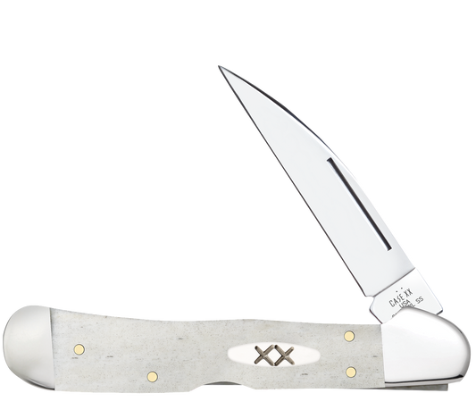 Case Copperlock Smooth Natural Bone 13319 Stainless Pocket Knife